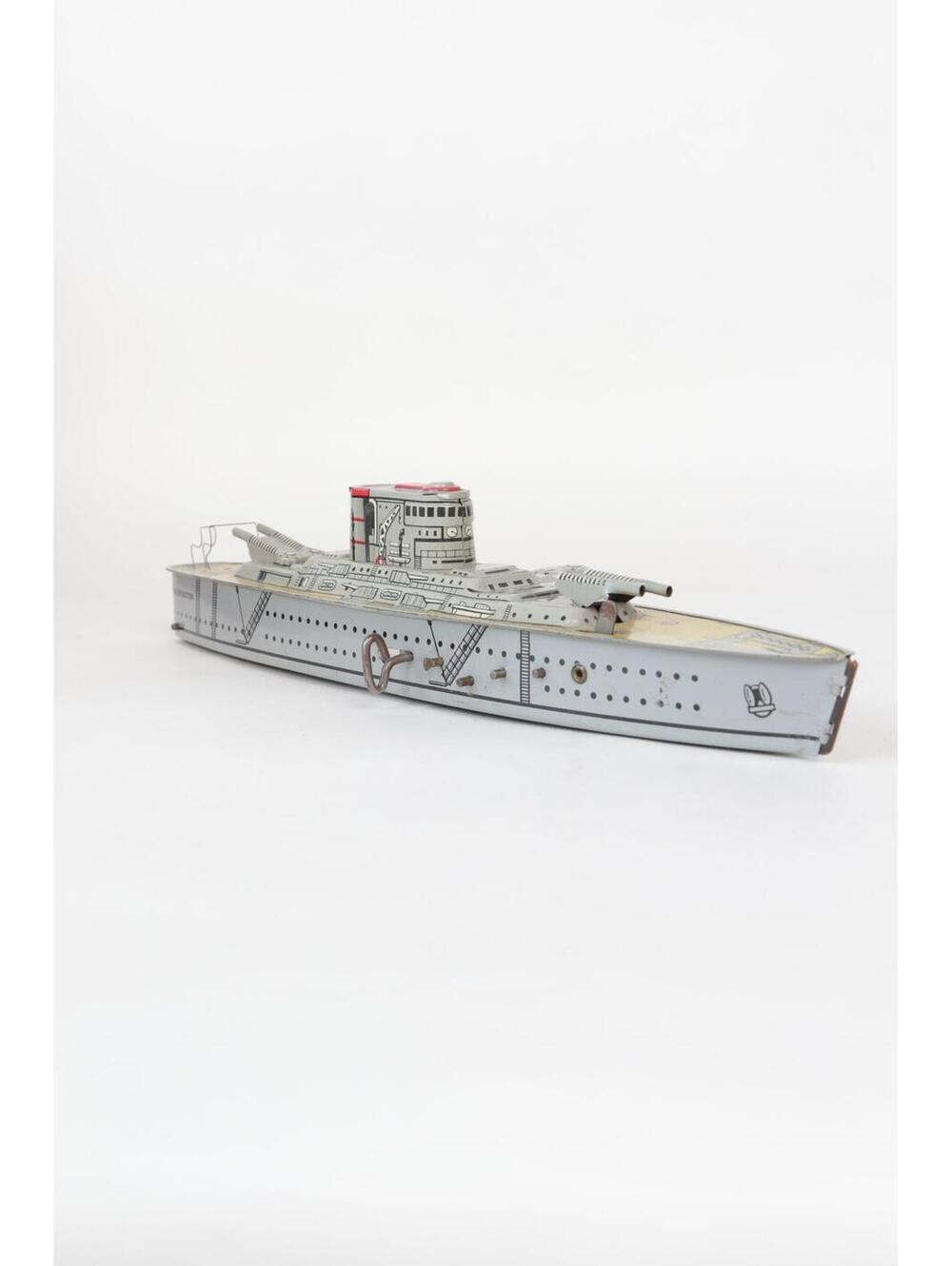 50's Marx USS Washington Battleship Tin Toys